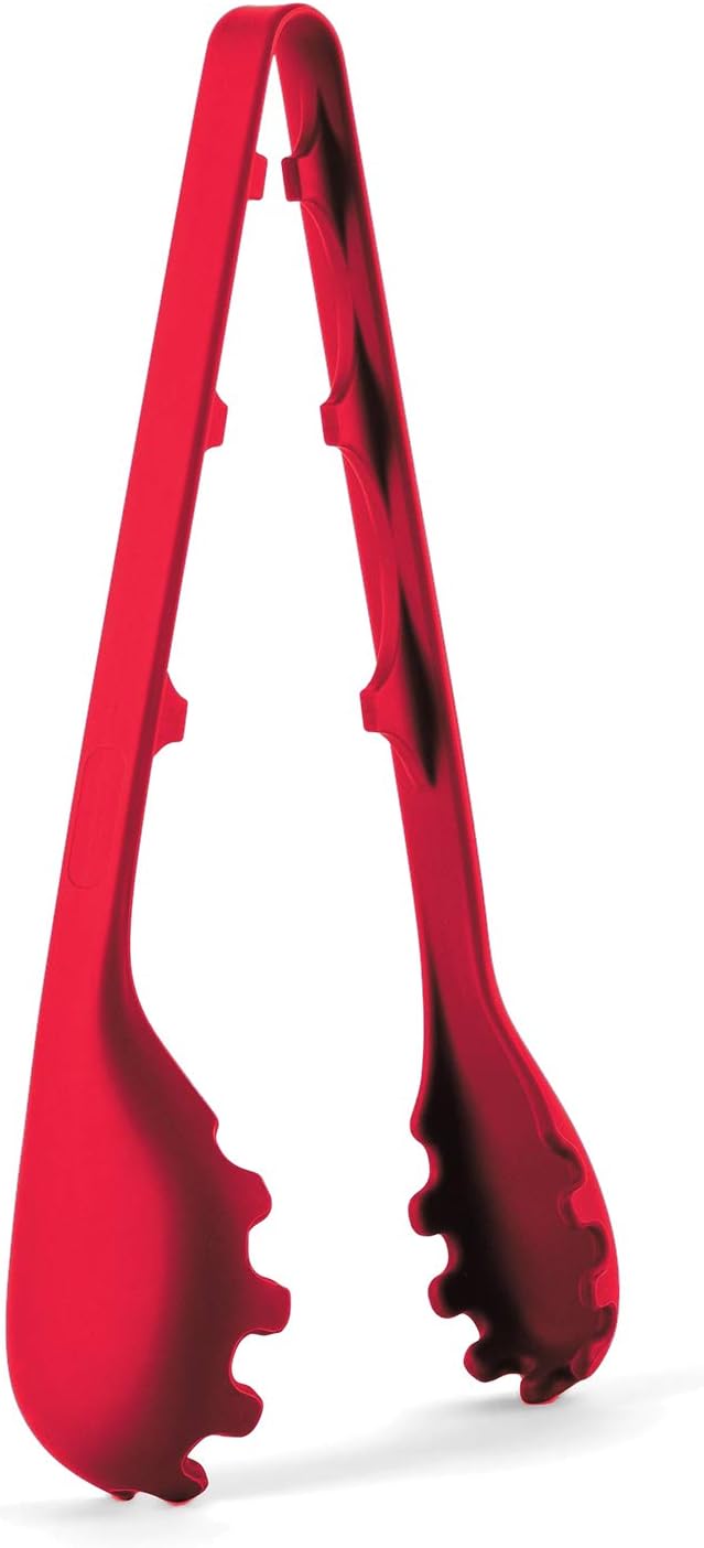 Fox Run 2 in 1 Silicone Pasta Serving Tongs with Measurer