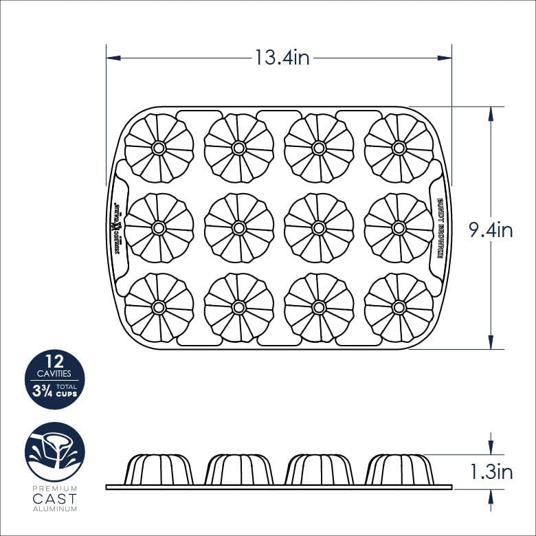 Nordic Ware Bundt Brownie & Cupcake Pan
