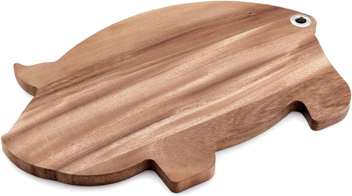 Ironwood Pig-Shaped Wood Cutting and Serving Board