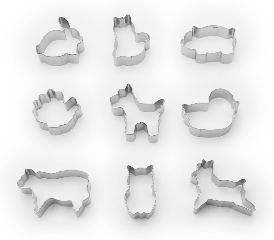 Fox Run Mini Animal Cookie Cutter Set