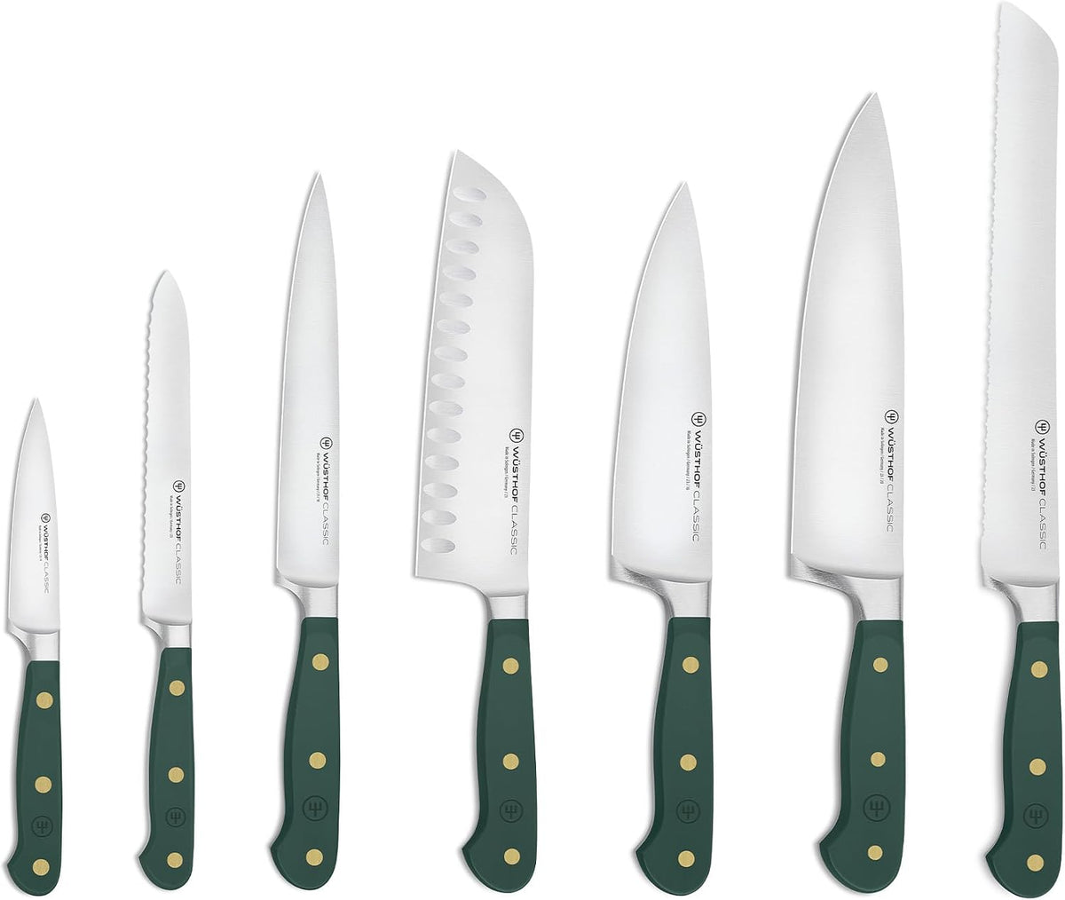 Wüsthof Classic Fresh Rosemary Designer White Knife Block Set – 8 pcs