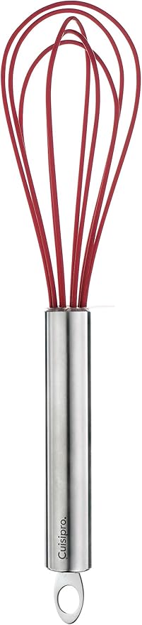 Cuisipro Egg Whisk (5 wires) – 8" / 20 cm – Silicone Red Cuisipro by Kitchen Niche