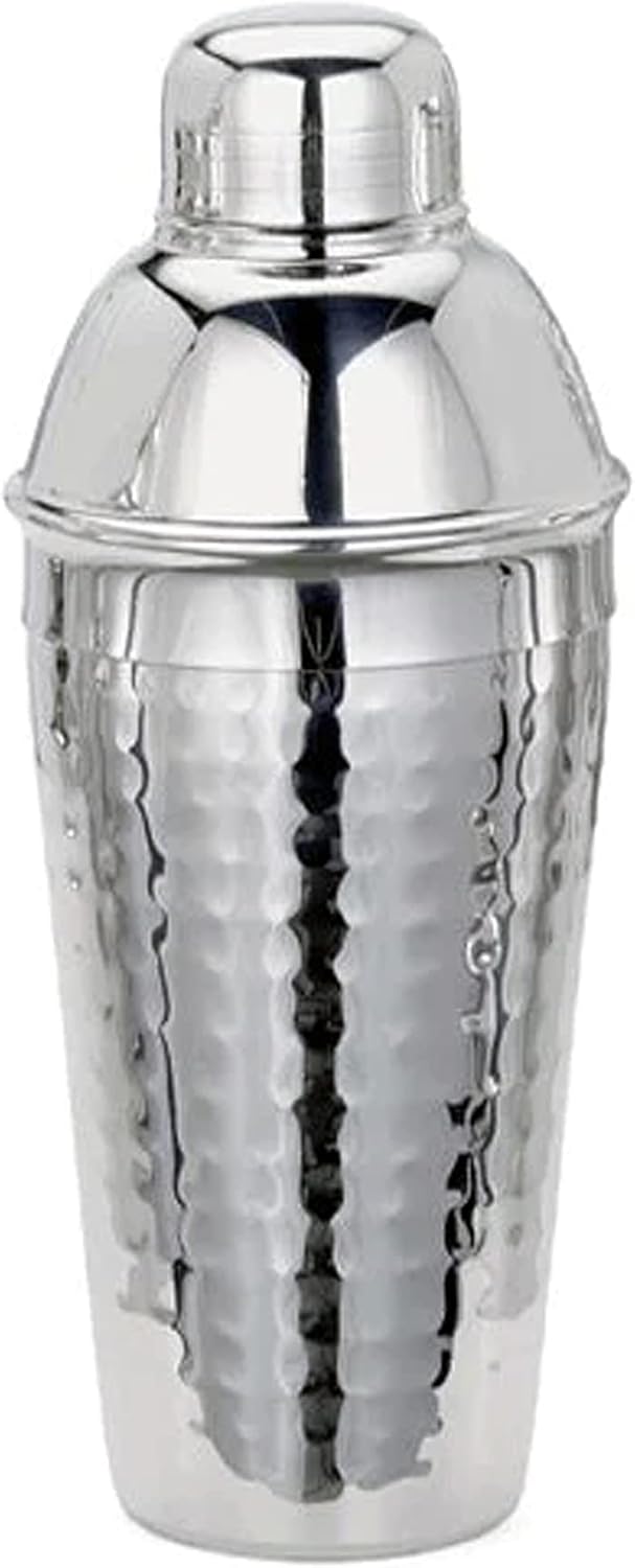Cuisinox Stainless Steel Cocktail Shaker in Hand Hammered Finish – 700ml by Kitchen Niche