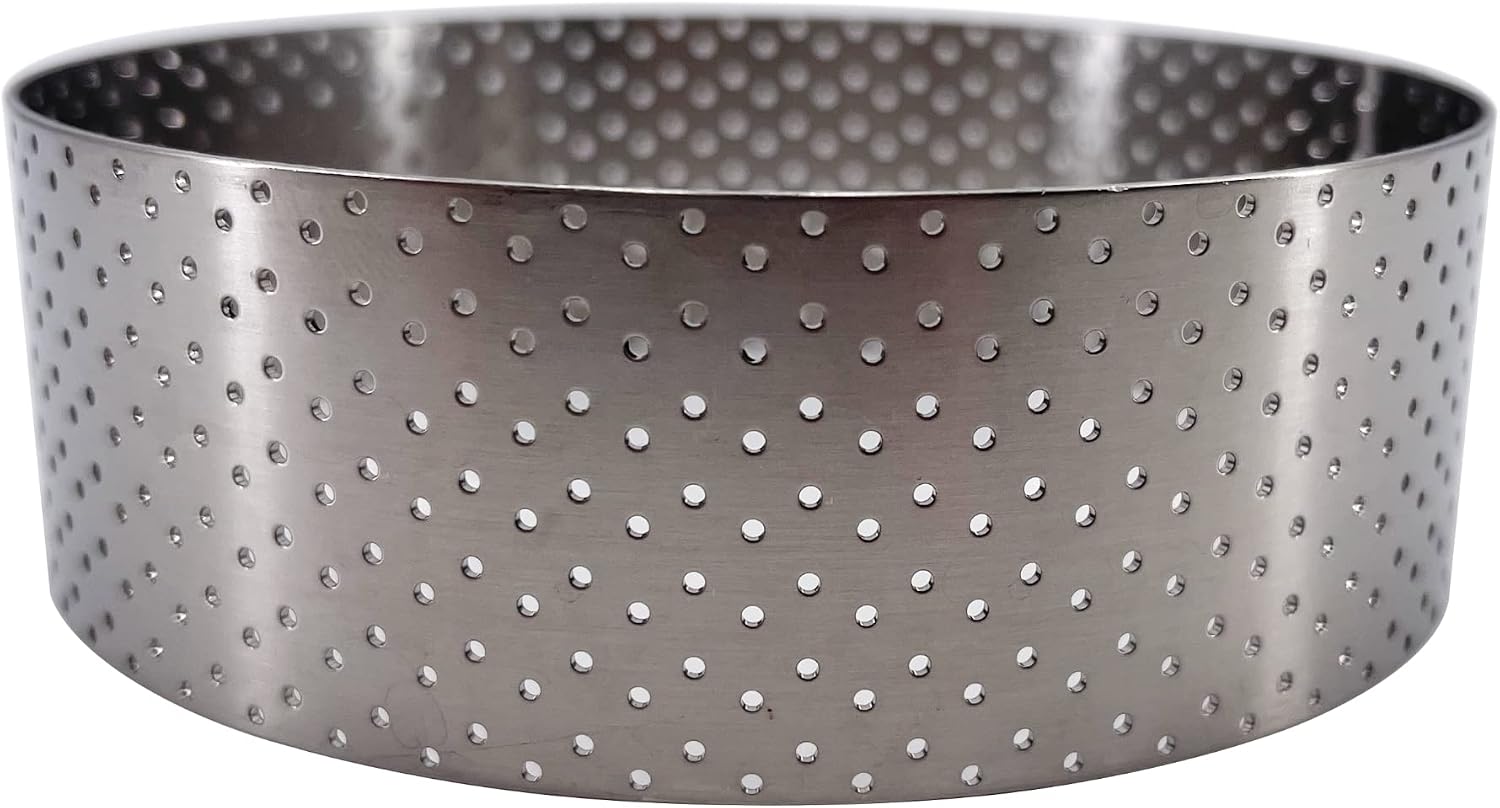 De Buyer Round Perforated Ring – 4 x 1.4 Inch