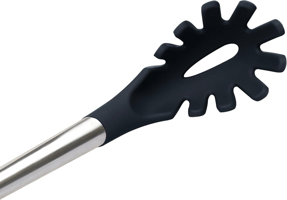 Cuisipro Silicone Spaghetti Server – 12.25" / 31 cm – Black (LFGB Silicone) Cuisipro by Kitchen Niche