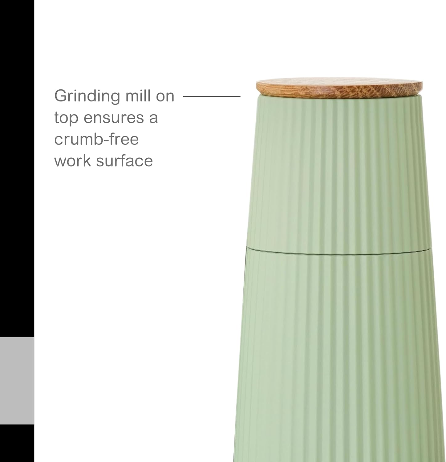 AdHoc Scape Salt and Pepper Mill Set – Dark & Light Green – 4.8" / 12 cm