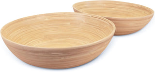 Joyce Chen Lexa Bamboo Salad Bowl – Natural – 12 Inch – Set of 2