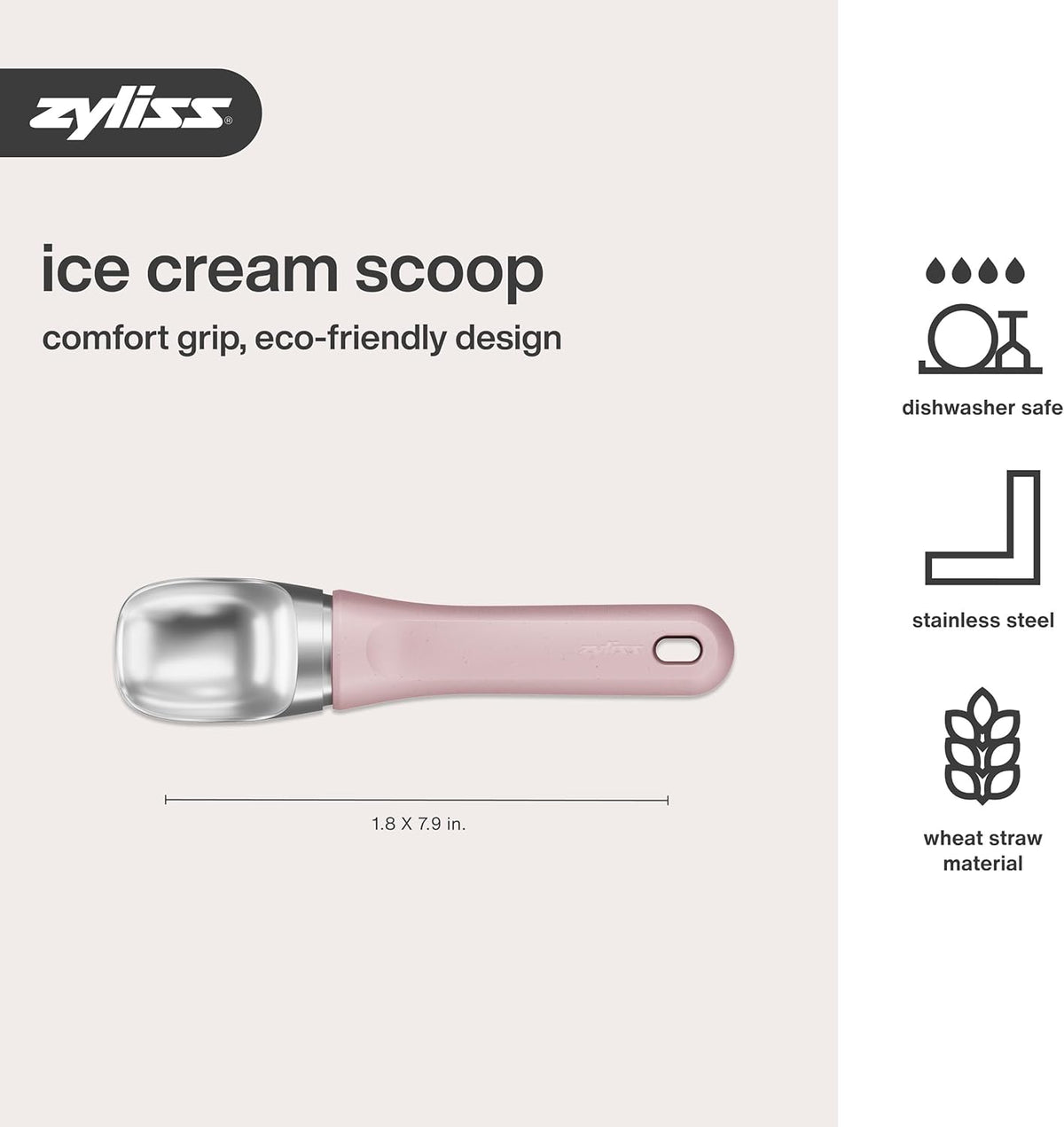 Zyliss Ice Cream Scoop – Pink