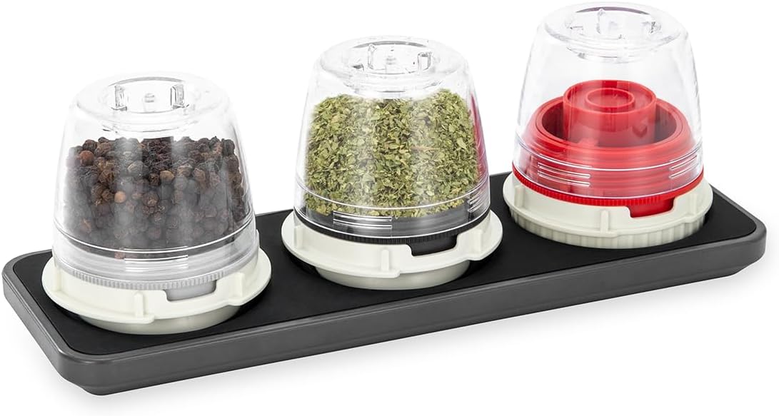 FinaMill FinaTray Trio Slate – Stackable Tray for FinaPods and FinaMill Grinder