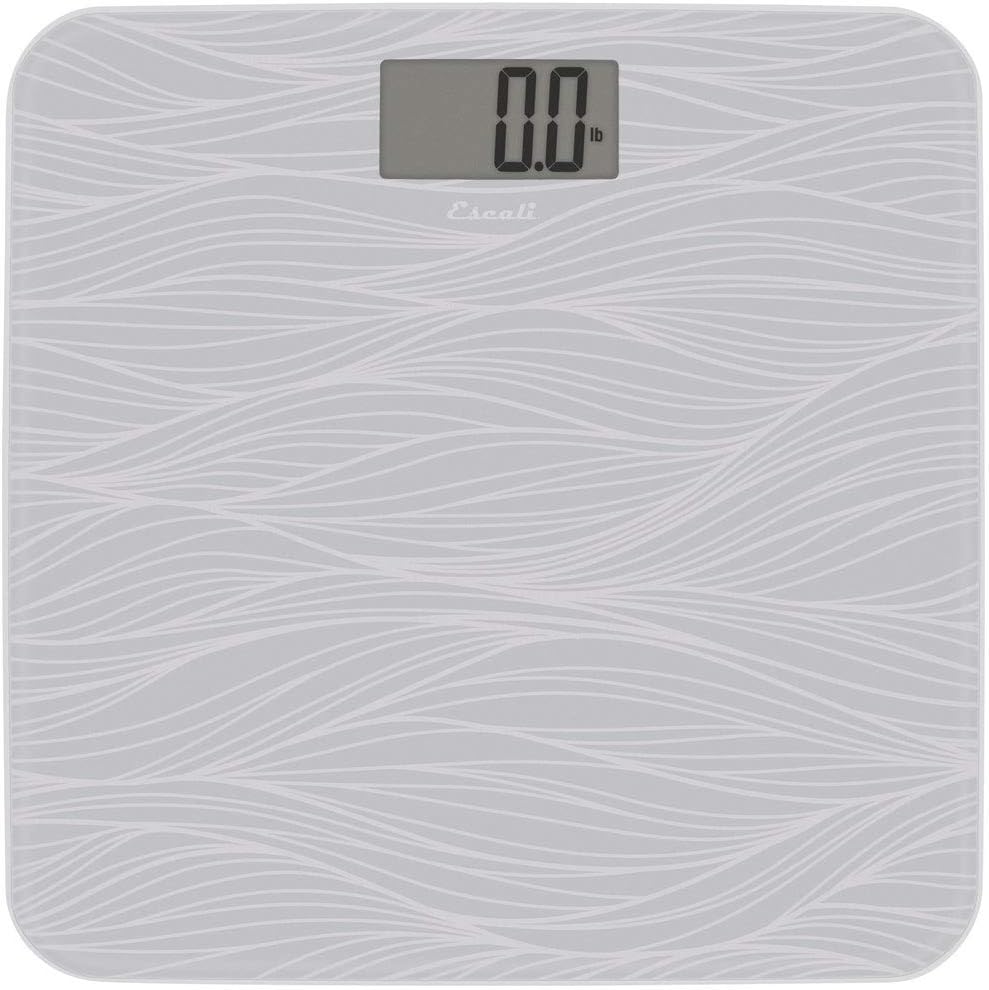 Escali Glass Waves Bathroom Scale