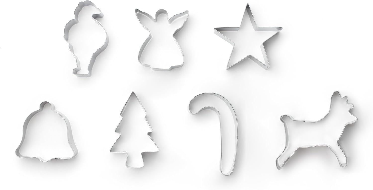 Fox Run 7 Piece Christmas Cookie Cutter Set
