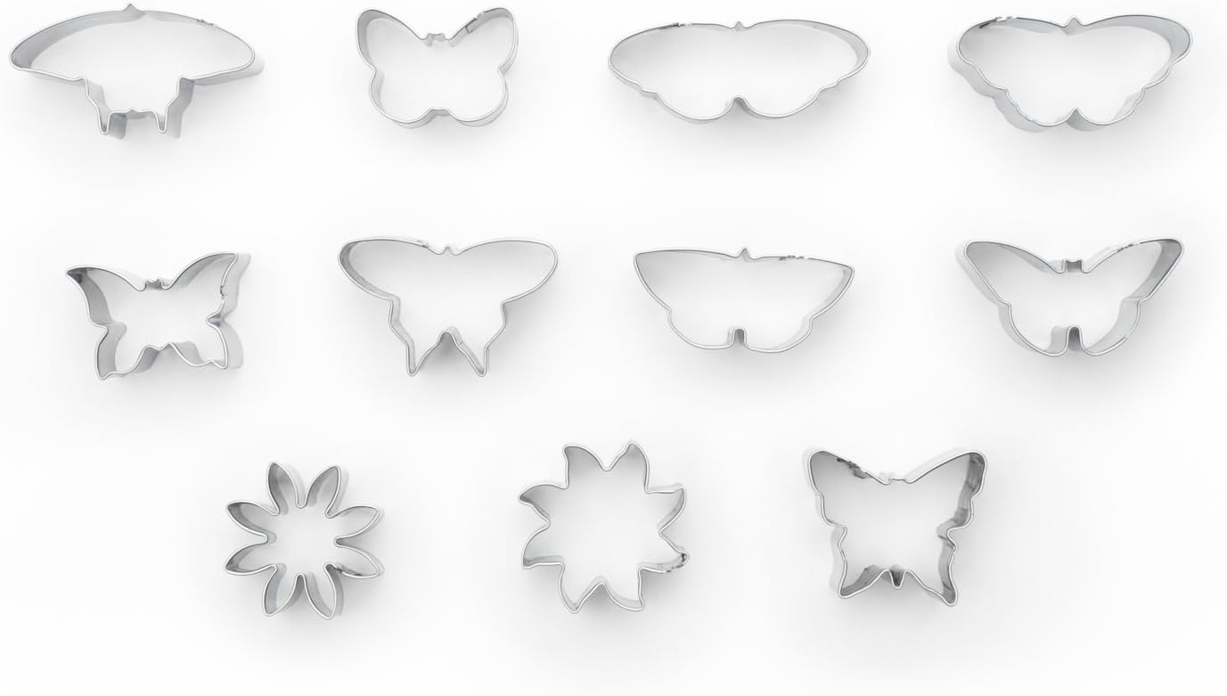 Fox Run Flower & Butterfly Cookie Cutter Set