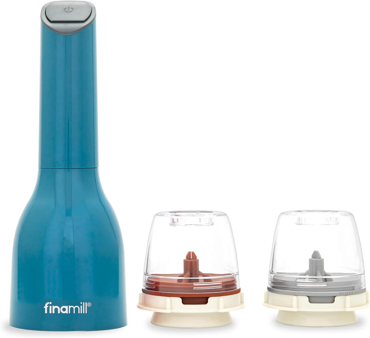 FinaMill Electric Pepper &amp; Spice Grinder with 2 Pods – Ocean Blue