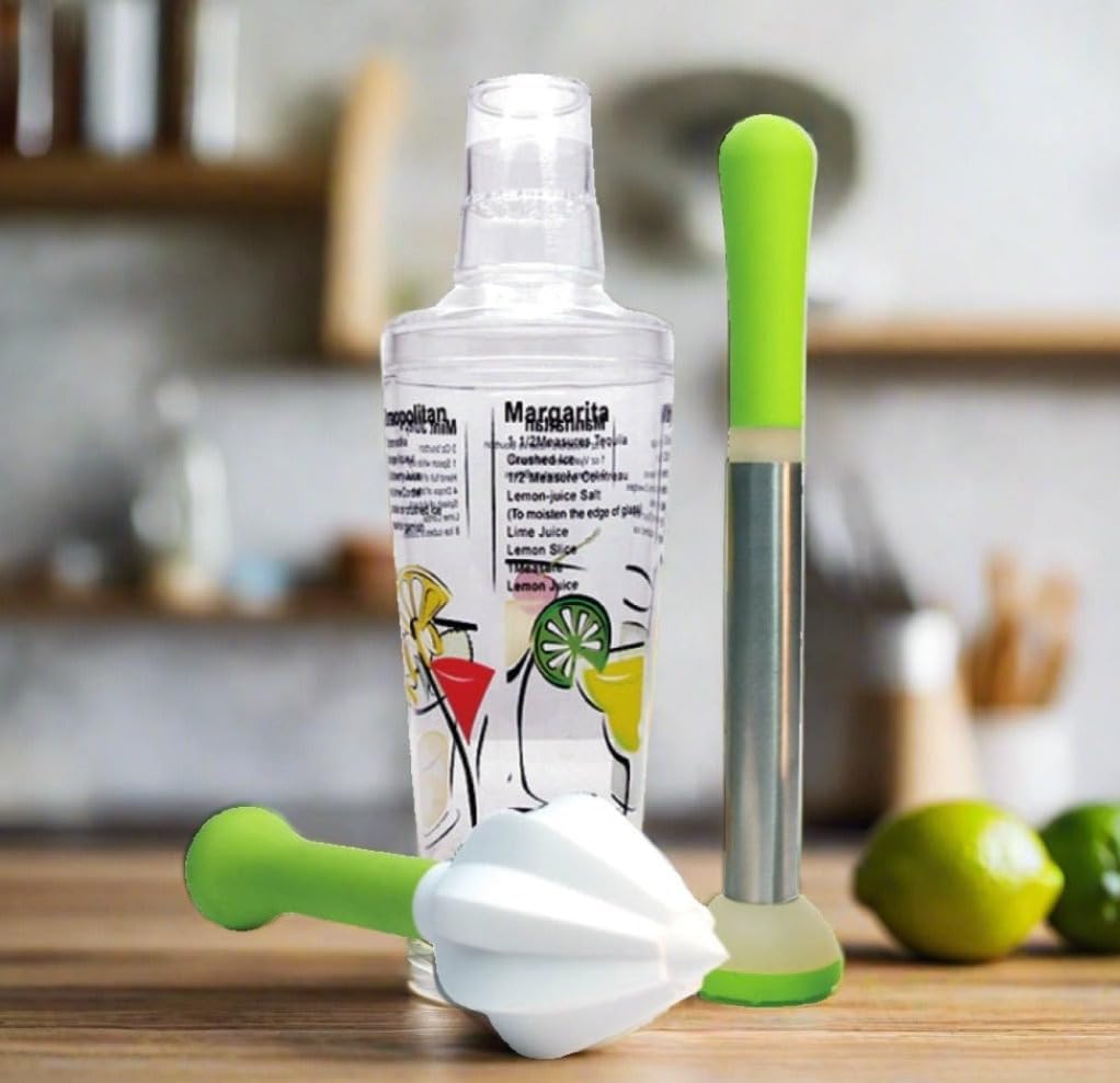 Cuisinox Cocktail Shaker, Muddler & Reamer Set – 500ml by Kitchen Niche