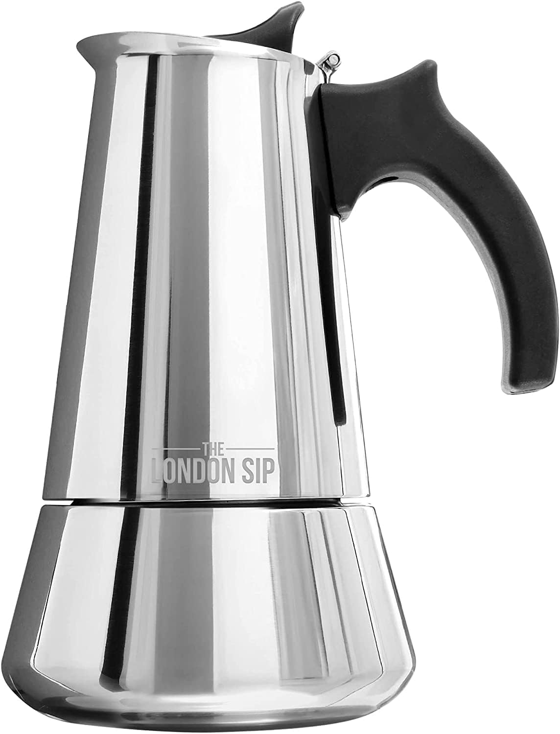 London Sip Stainless Steel Espresso Maker – Silver – 6 Cup