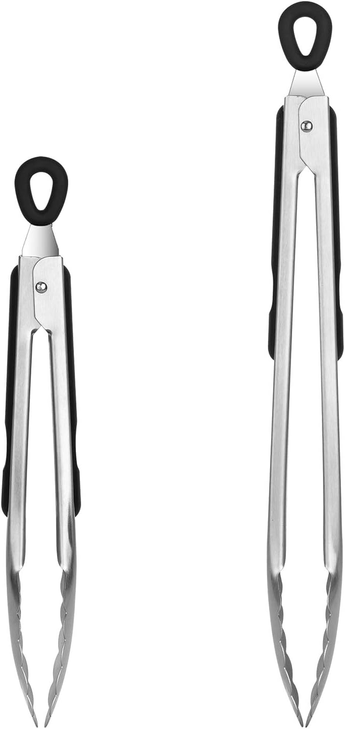Fox Run Stainless Steel Locking Tongs Set of 2