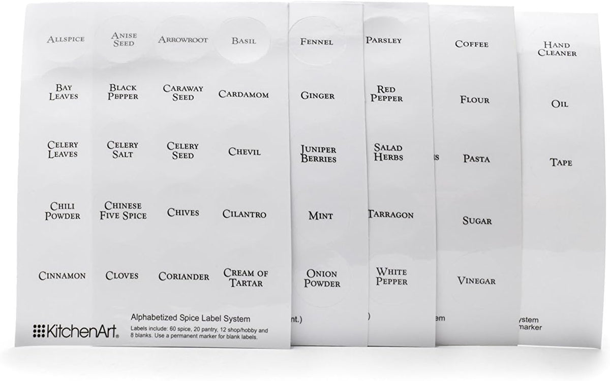 KitchenArt Spice Label Set