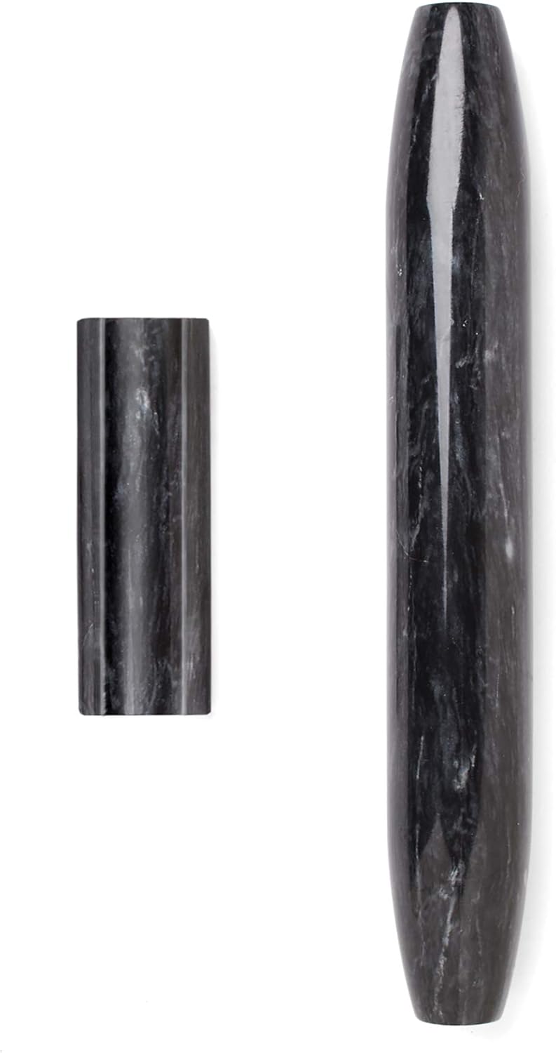 Fox Run Tapered Black Marble French Rolling Pin