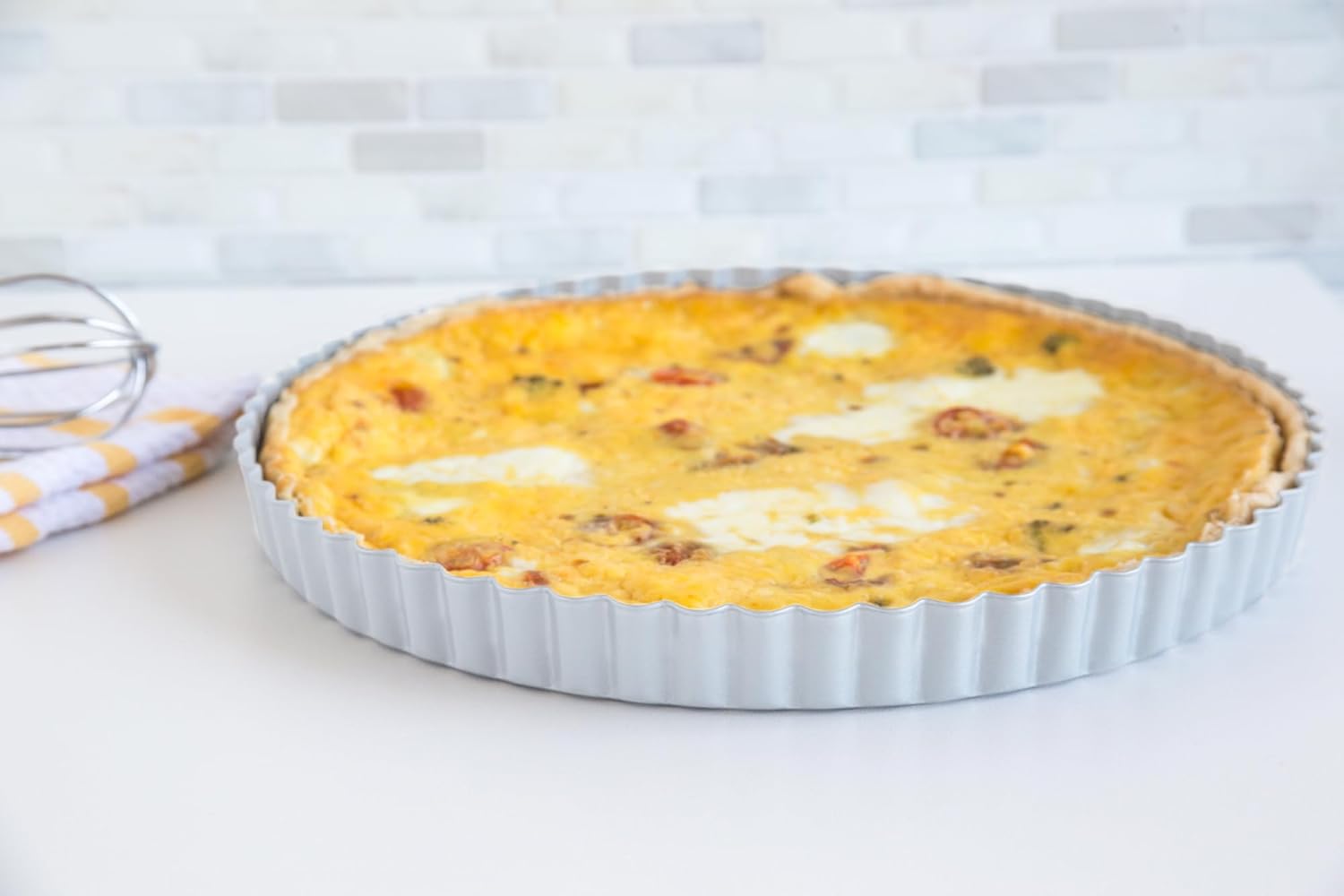 Fox Run 9" Stainless Steel Solid Bottom Tart/Quiche Pan