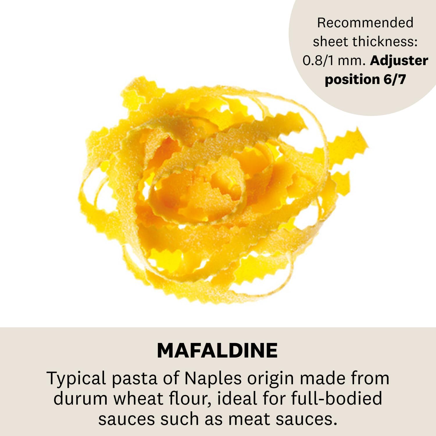Marcato Mafaldine 150 Premium Pasta Attachment