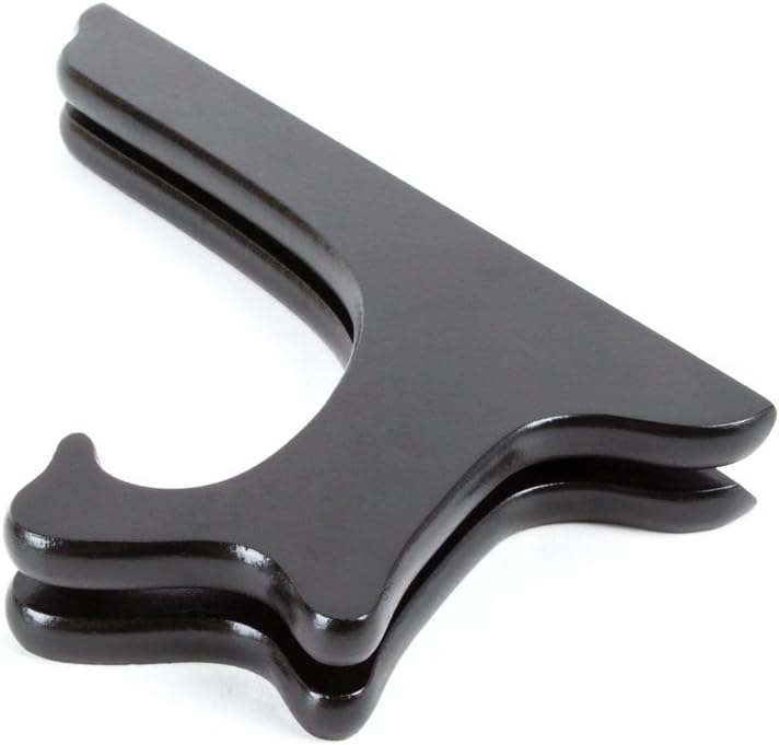 Fox Run 8" Black Plate Stand, Wood