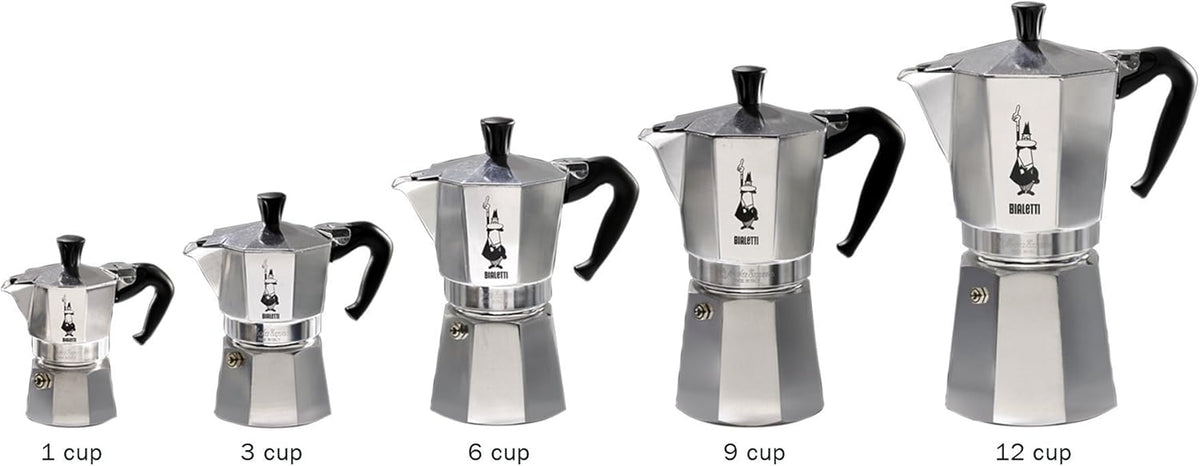 Bialetti Moka Express Stove Top Espresso Maker – 9 Cup