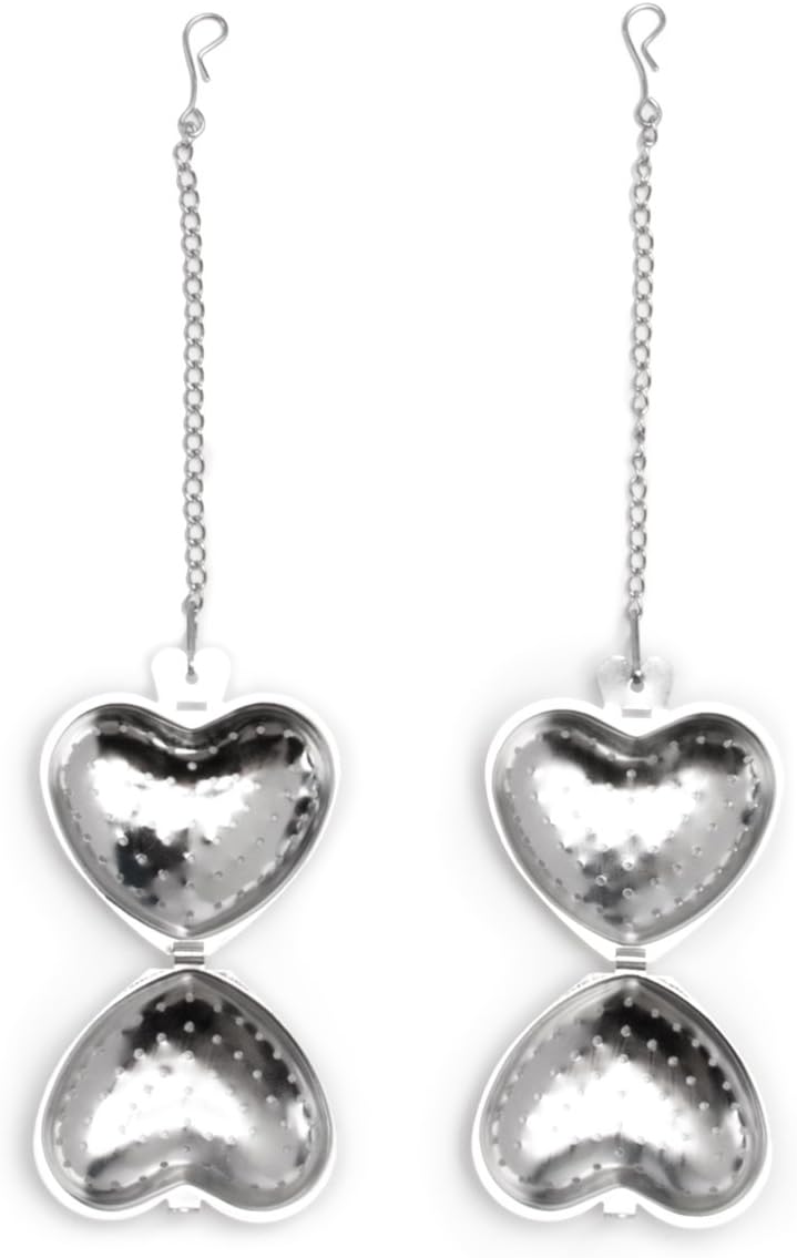 Fox Run Heart Tea Infuser – Set of 2 Stainless Steel by Kitchen Niche