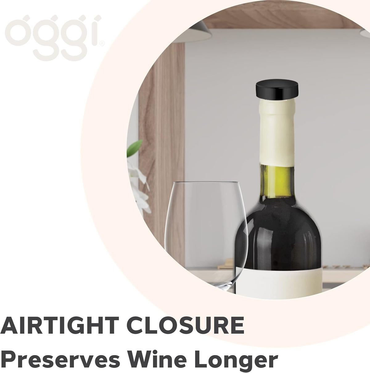 Oggi Set of 2 Bottle Stoppers