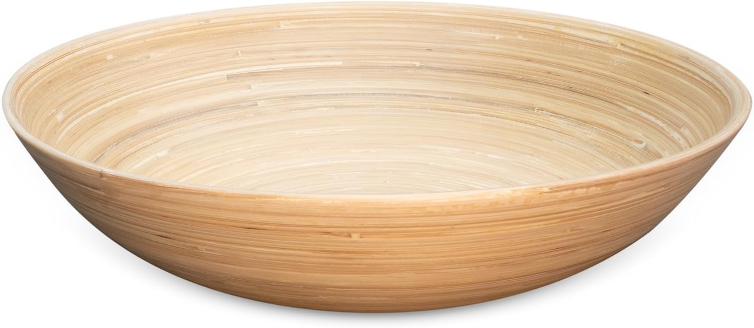 Joyce Chen Lexa Bamboo Salad Bowl – Natural – 14 Inch