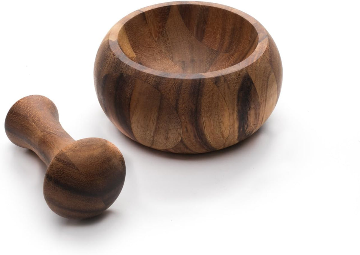 Ironwood Acacia Wood Mortar and Pestle Set