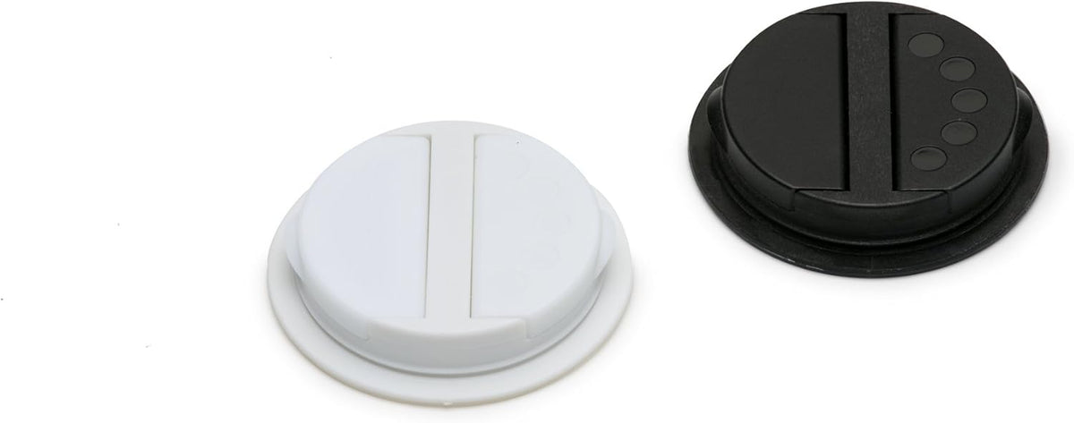 Jarware Spice Lids Set of 2 - Black and White