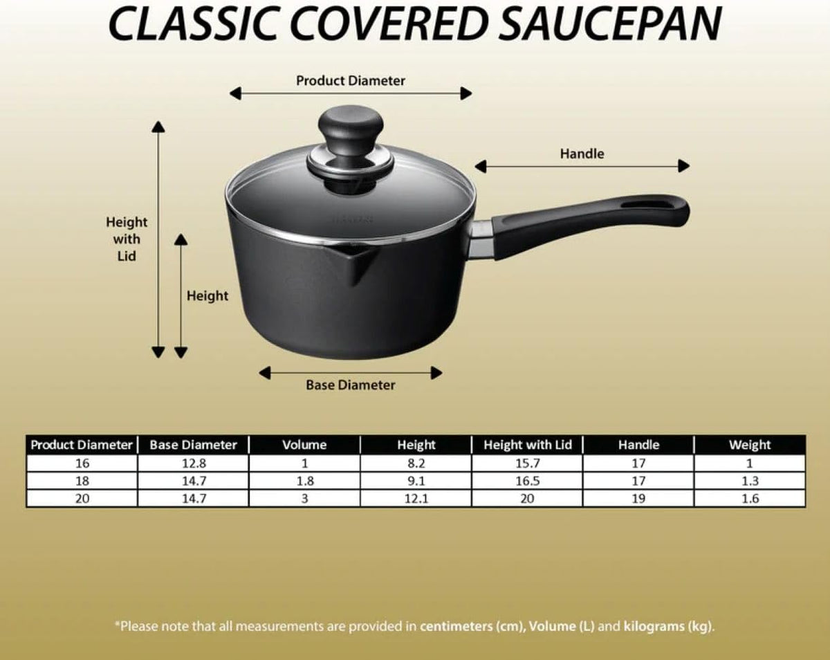 Scanpan Classic Saucepan with Lid – 1.0 L