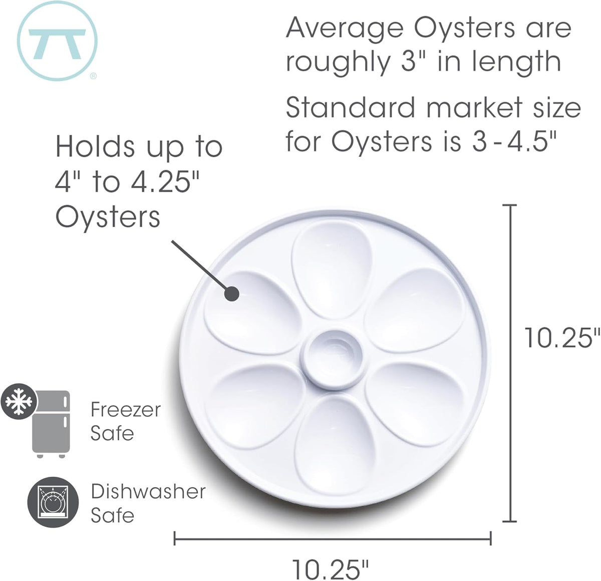 Outset Melamine Oyster Plate