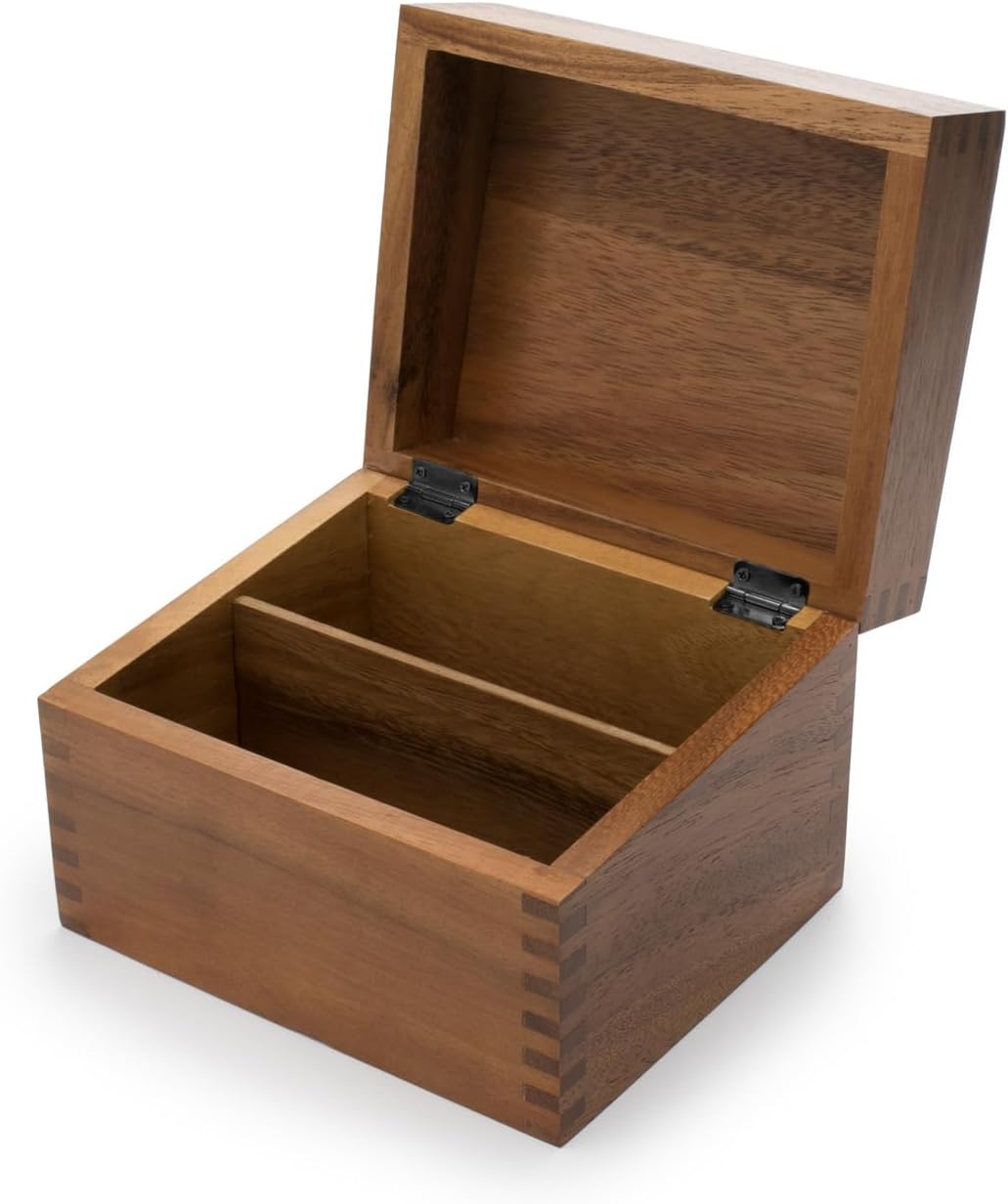 Recipe Box – Acacia Wood
