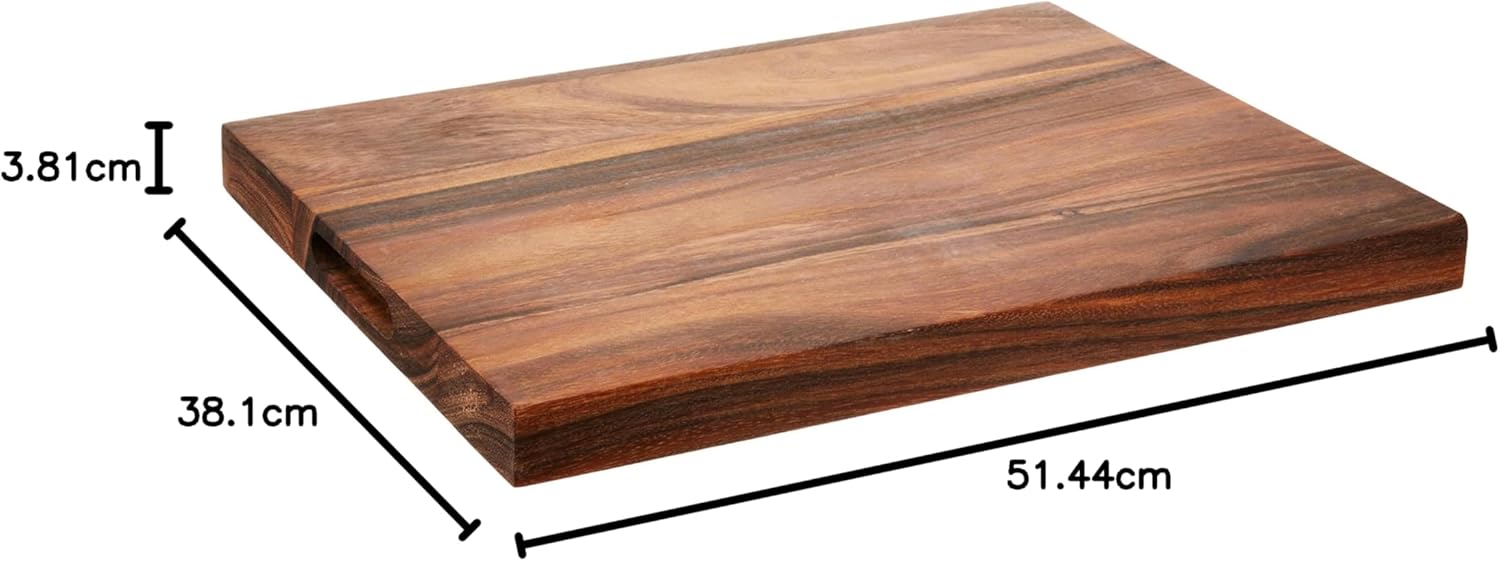 Ironwood Acacia Wood Long Grain Utility Chop Board