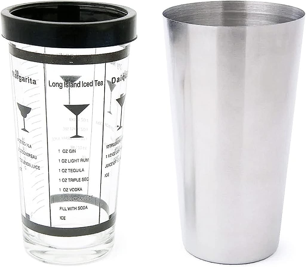 Cuisinox Boston Cocktail Shaker with 5 Recipes – 500ml by Kitchen Niche