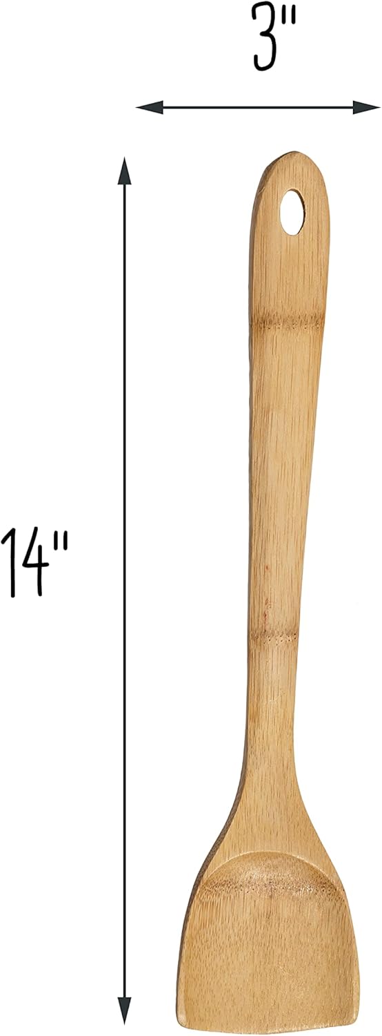 Joyce Chen Burnished Bamboo Stir Fry Spatula – 14-Inch