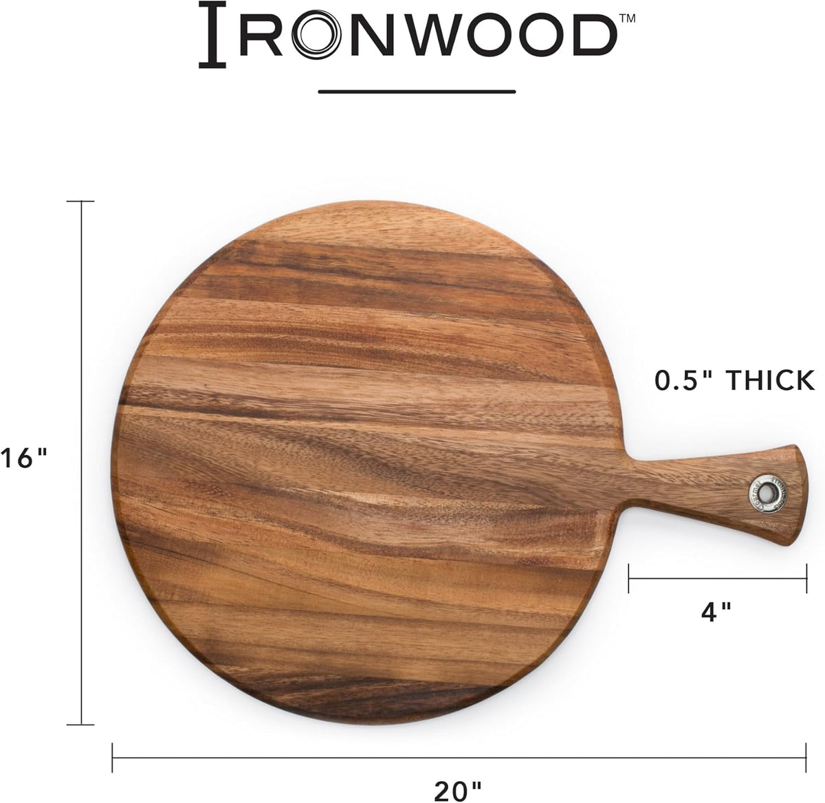 Ironwood Provencale XL Acacia Wood Charcuterie Paddle Board