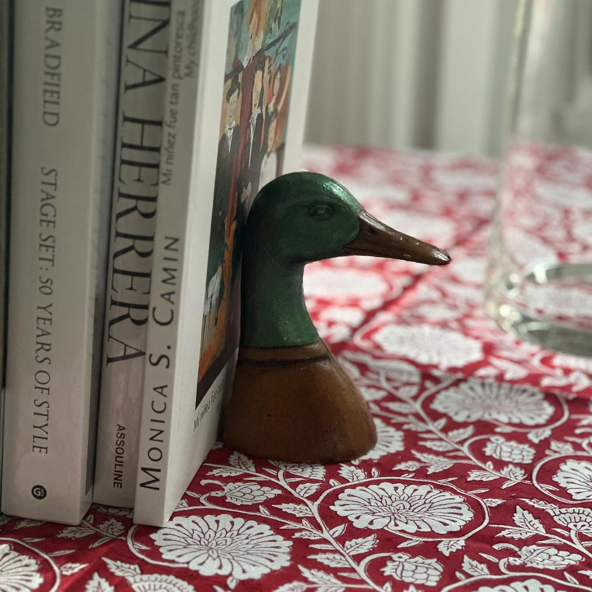 Fox Run Duck Head Iron Bookends, Set of 2