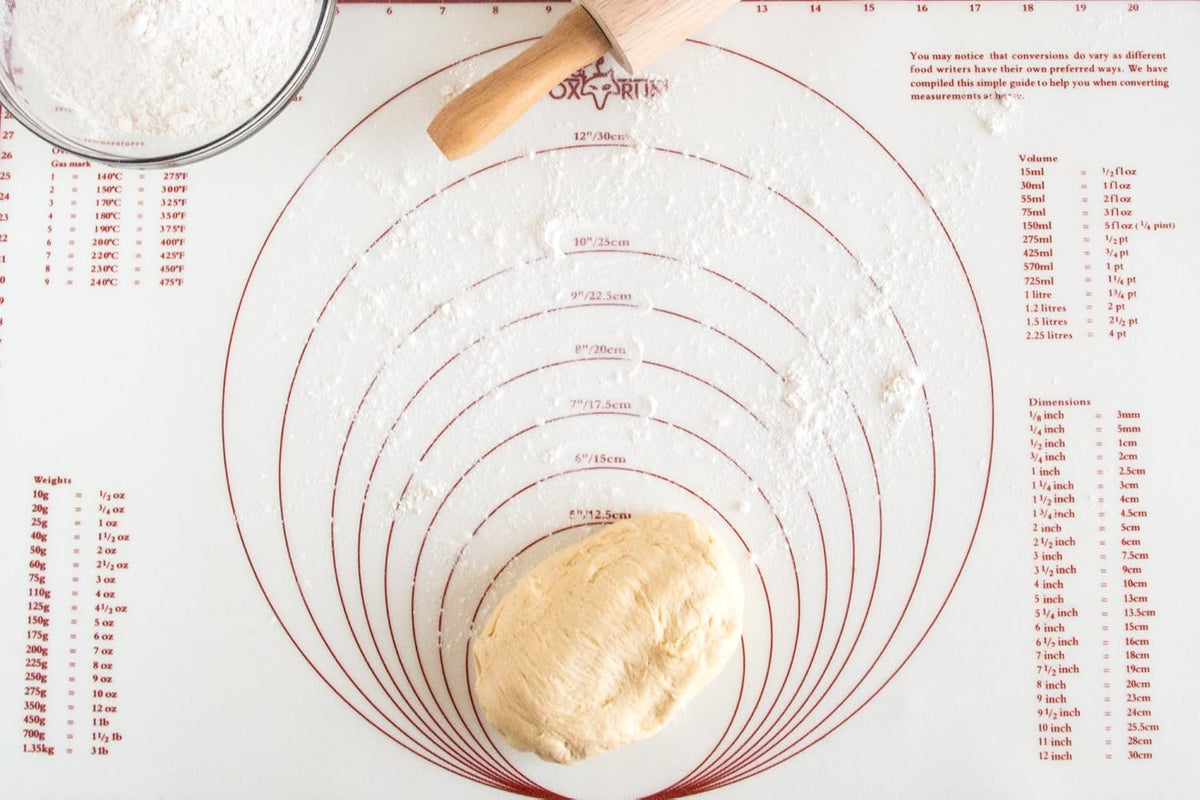Fox Run 23.25" x 15.25" Silicone Baking Mat with Measurements