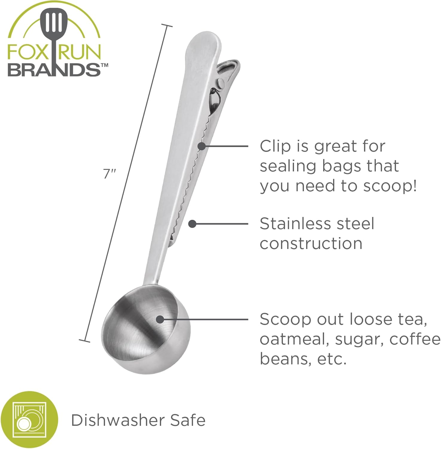 Fox Run Coffee Spoon Bag Clip