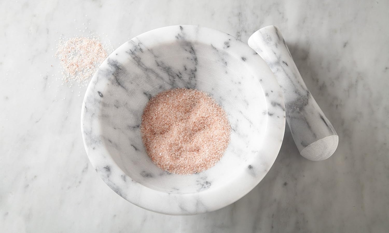 Fox Run Oversized White Marble Mortar & Pestle