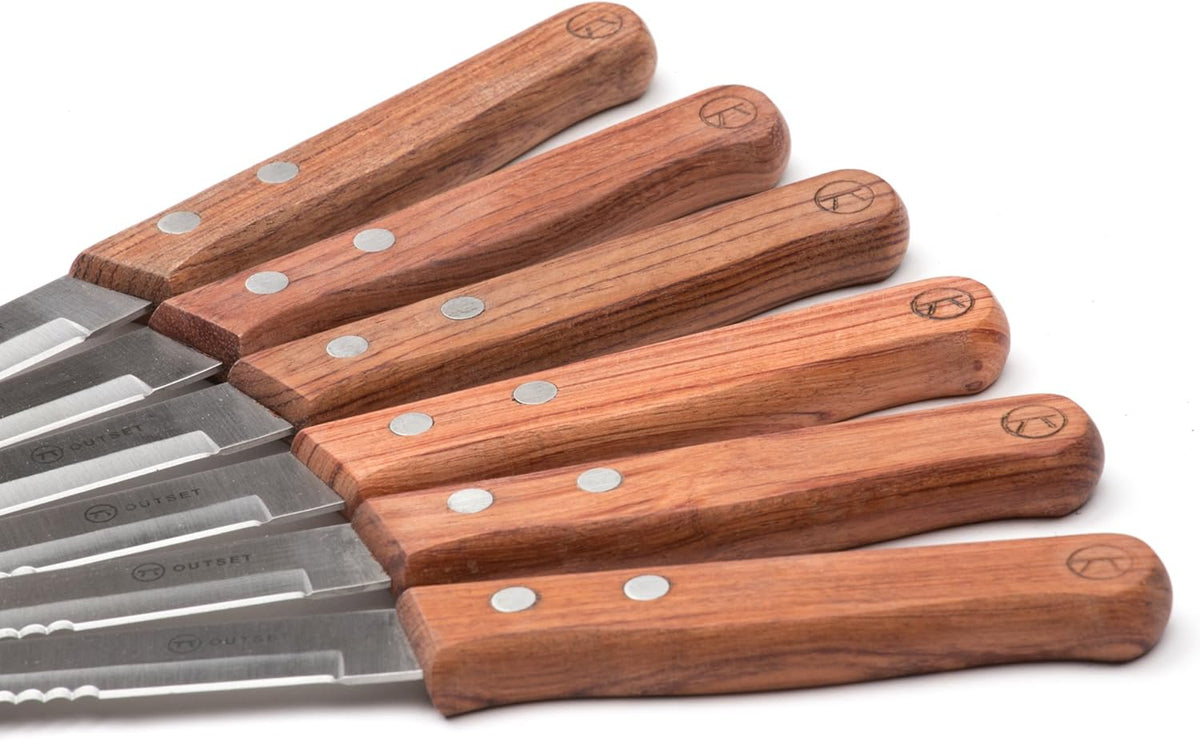 Outset Rosewood Steak Knife Set of 6