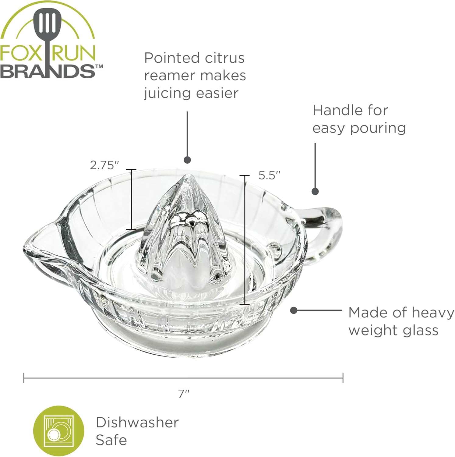 Fox Run Glass Citrus Juicer