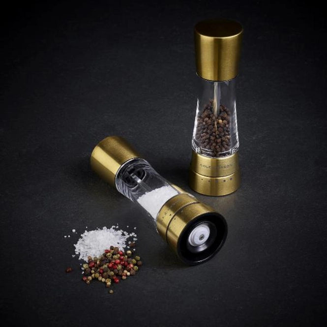 Cole & Mason Derwent Salt & Pepper Mill Gift Set – Matt Gold