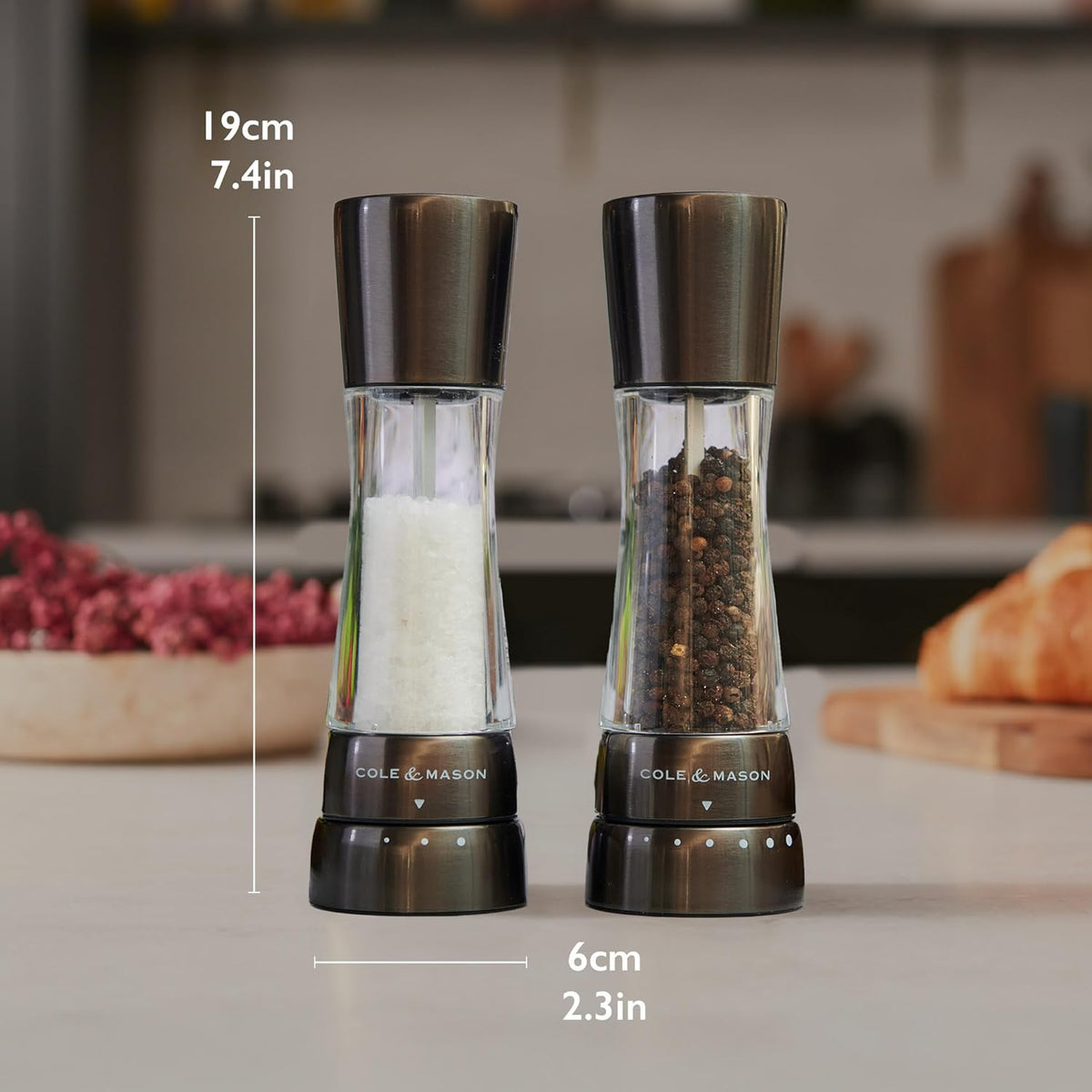 Cole & Mason Derwent Salt & Pepper Mill Gift Set – Iron Grey