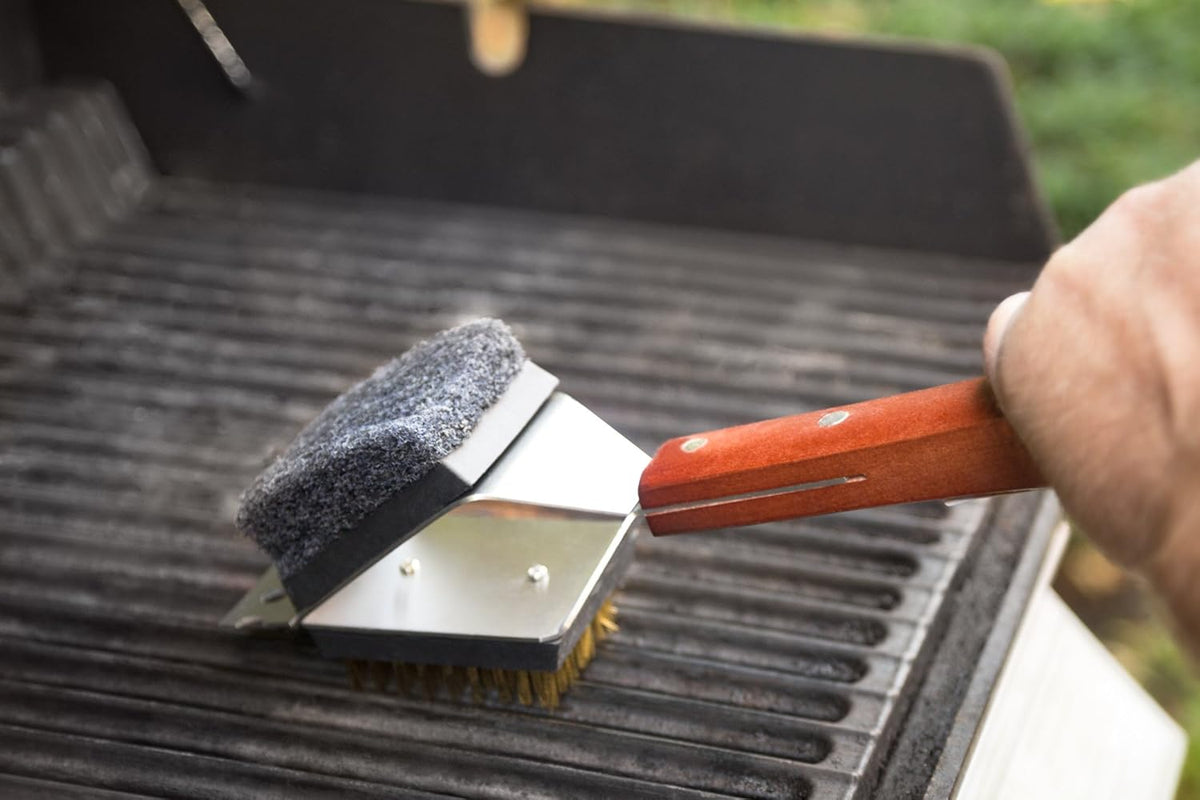 Outset Rosewood 3 in 1 Grill Brush