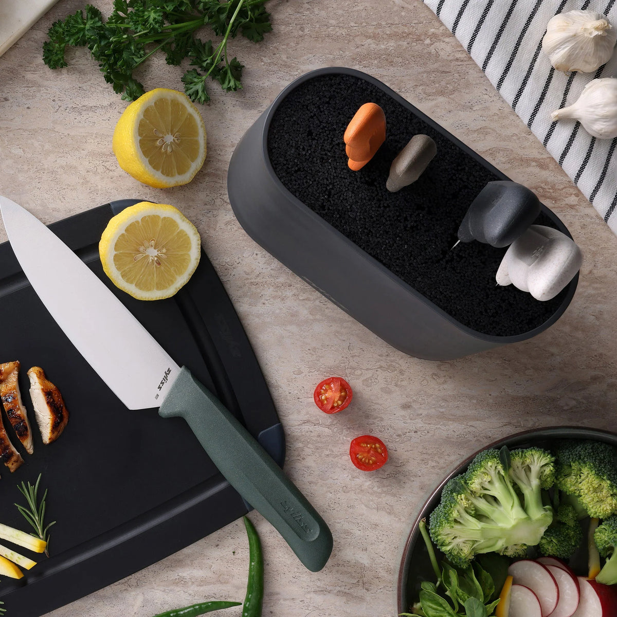 Zyliss 6 Piece Universal Knife Block Set