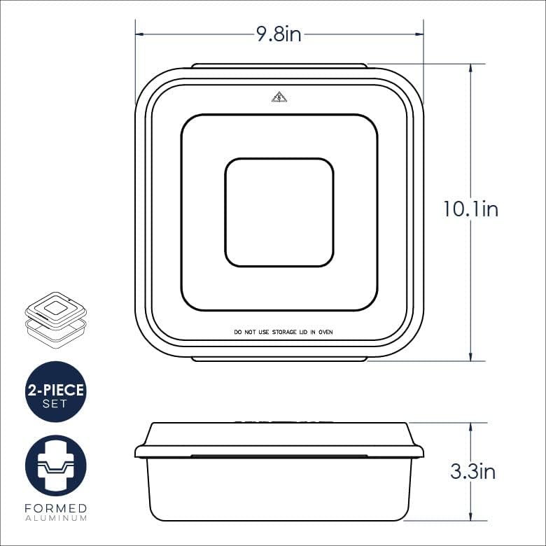 Nordic Ware Square Cake Pan with Lid