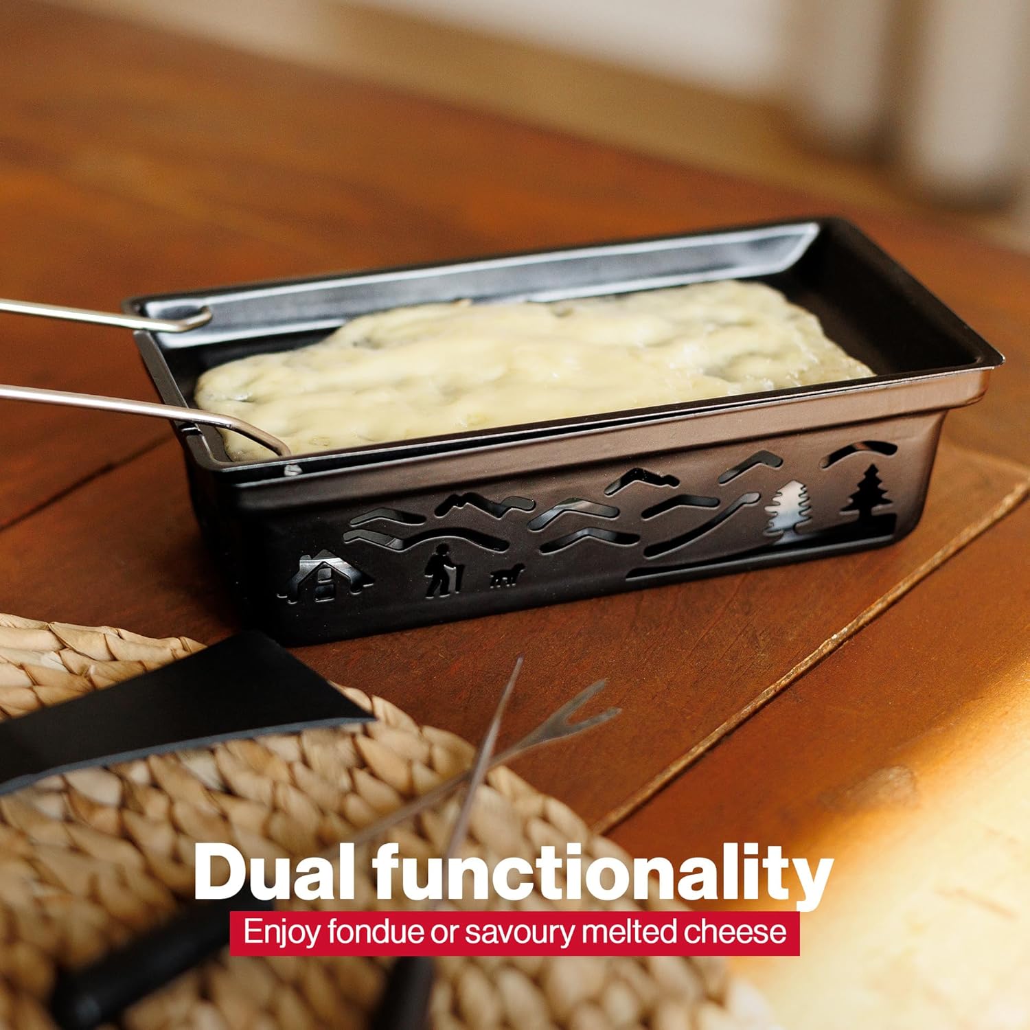 Swissmar Tandem Candlelight Fondue & Raclette Set